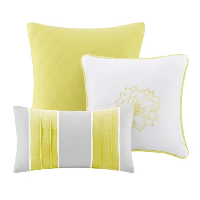 Lola 7 Piece Floral Cotton Comforter Set