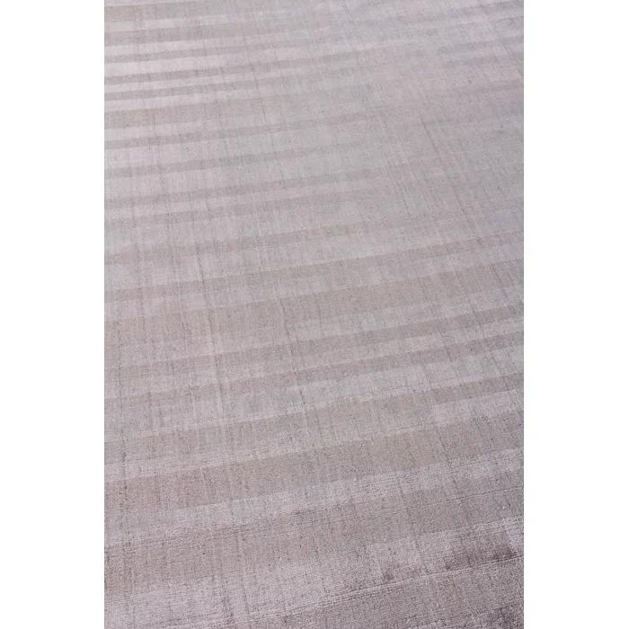 Robin Hand Loomed Striped Area Rug in Taupe/Gray