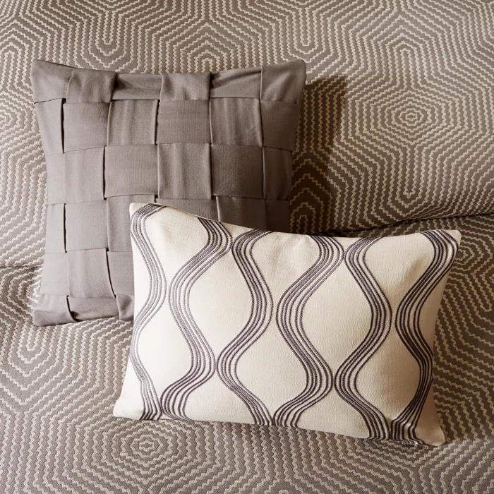 Madison Park Signature Shades of Grey Textured Comforter Set