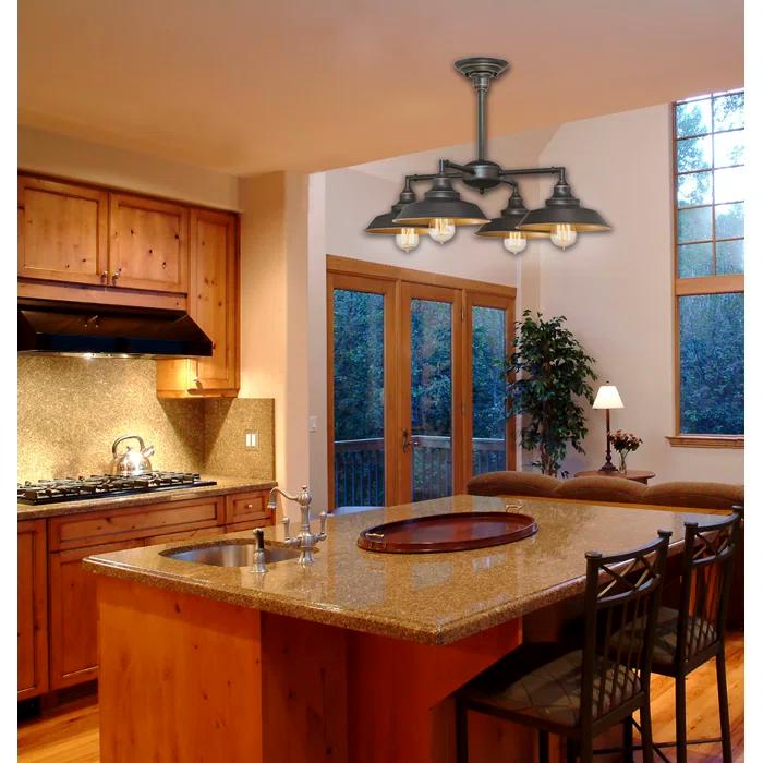 Iron Hill 4 - Light Classic / Traditional Chandelier