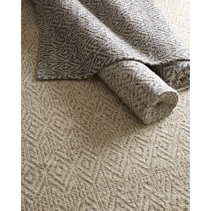 EXQUISITE RUGS Woven Earth Handmade Flatweave Wool Charcoal/Ivory Area Rug | Wayfair