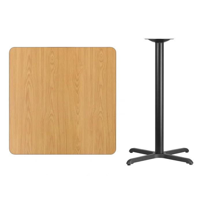 Flash Furniture Laminate Table Top with Table Height Base