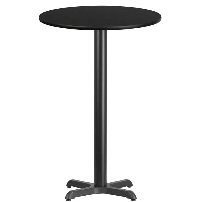 Flash Furniture Carrus Round Laminate Table Top with Height Table Base