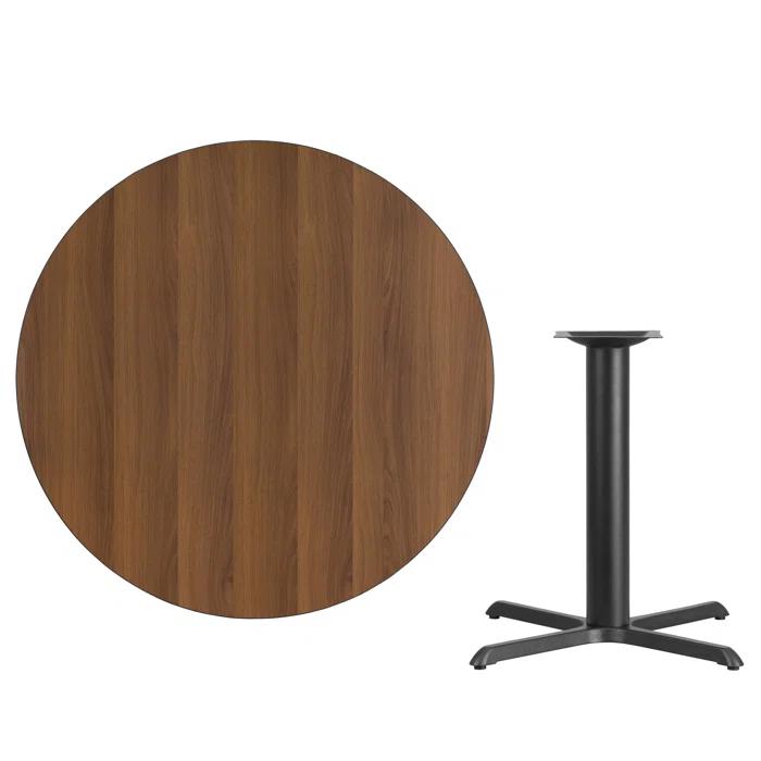 Flash Furniture Carrus Round Laminate Table Top with Height Table Base