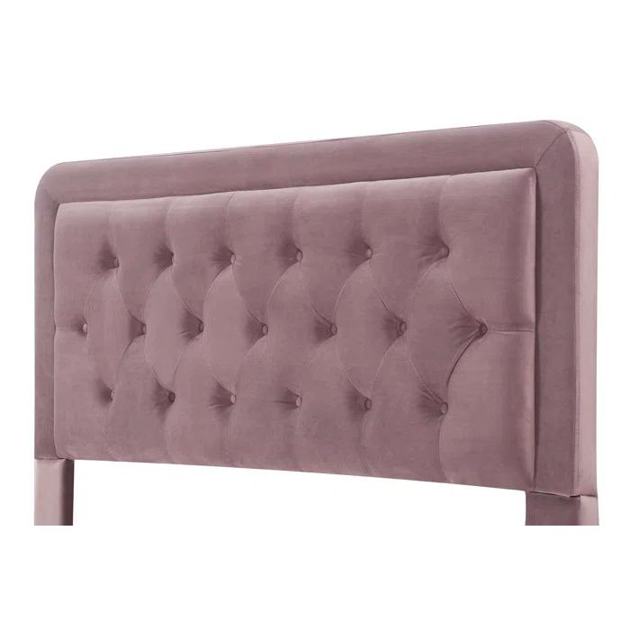 Elle Decor Amery Elle Décor Diamond Stitched Tufted Headboard with Padded Button-Tufting