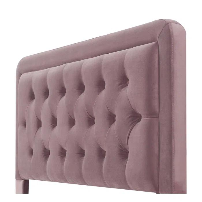 Elle Decor Amery Elle Décor Diamond Stitched Tufted Headboard with Padded Button-Tufting