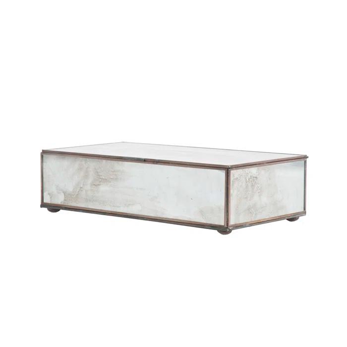 Worlds Away Box Glass Decorative Box