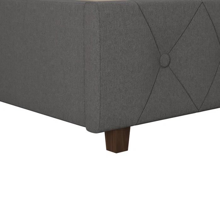 CosmoLiving by Cosmopolitan Mercer Tufted Upholstered Platform Bed