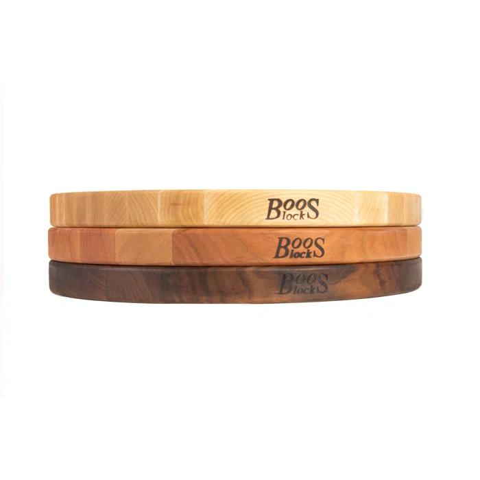 John Boos John Boos 18" Round Cutting Board, 1.5" Edge Grain
