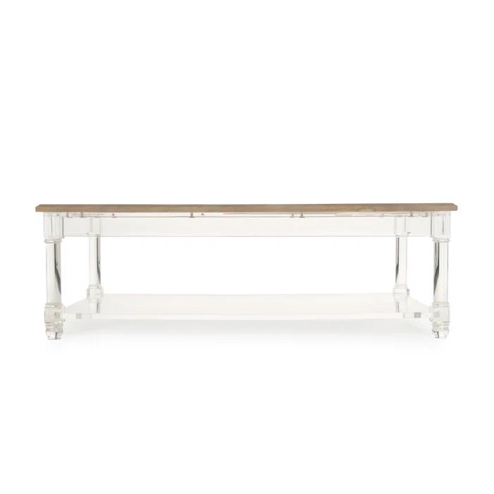Zentique Corbin Glass Top Coffee Table