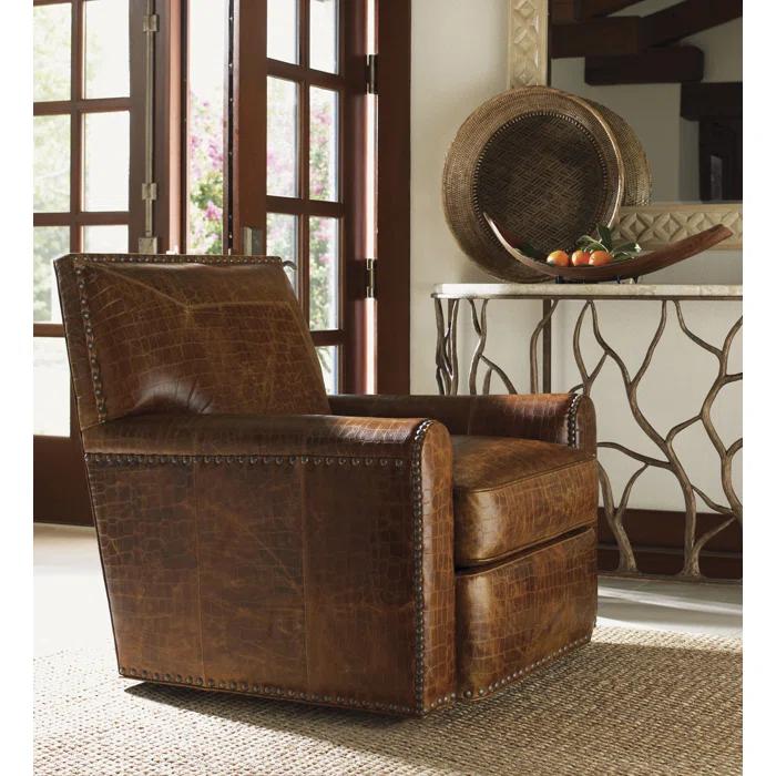 Stirling Park Leather Swivel Chair