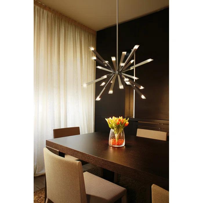 Starburst 29" Single Tier Chandelier