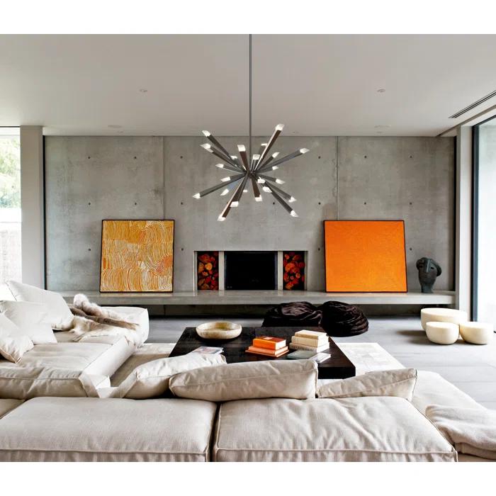 Starburst 29" Single Tier Chandelier