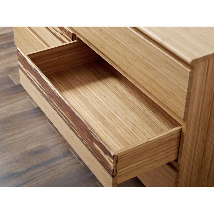 Brayden Studio® Lendella Solid Wood 64'' W 6 - Drawer Dresser