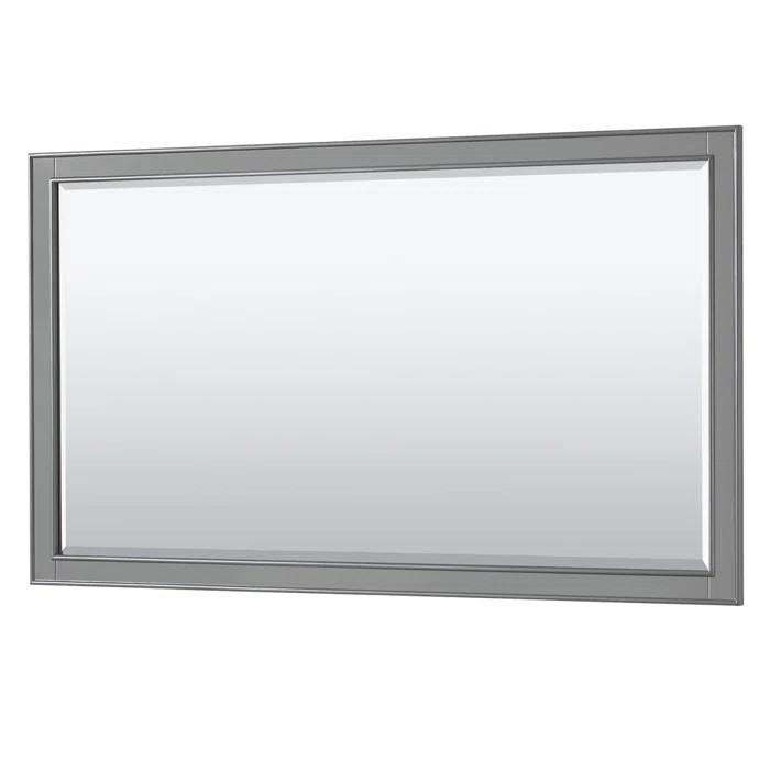 Wyndham Collection Deborah 60'' Single Bathroom Vanity with Marble Top with Mirror