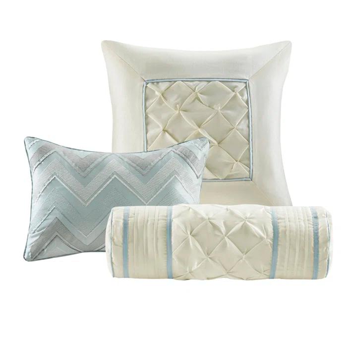 Madison Park Laurel 7 Piece Tufted Comforter Set