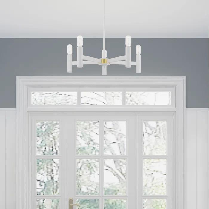 Martella 5 Light Metal Dimmable Geometric Chandelier
