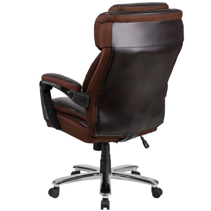Flash Furniture Esmeralda Big & Tall LeatherSoft Ergonomic Office Chair with Headrest and Armrests