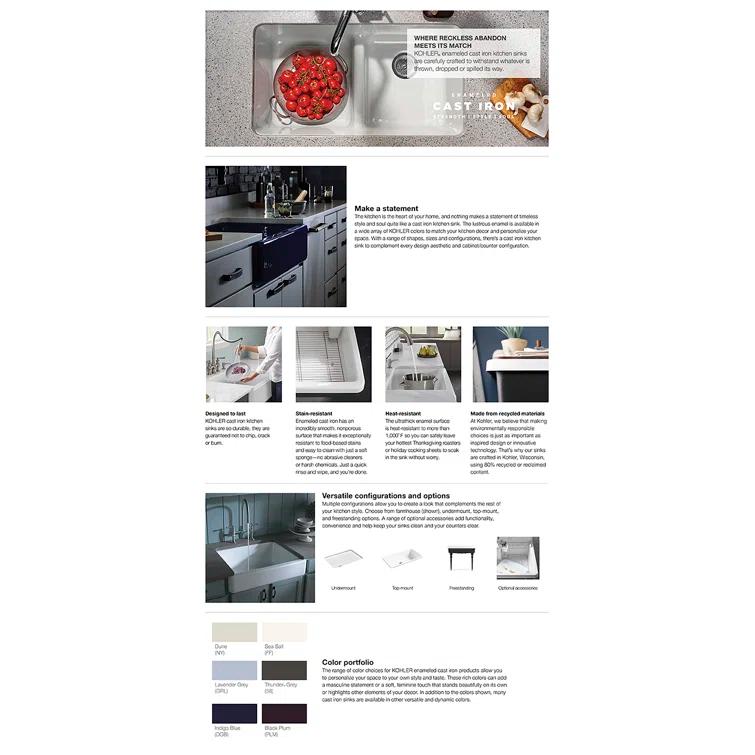 Riverby™ Single-Bowl Top-Mount Kitchen Snk with Accessories