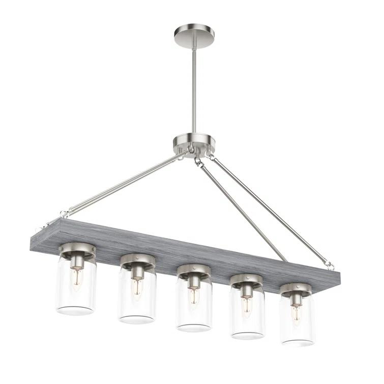 Devon Park 5 - Light Kitchen Island Linear Pendant