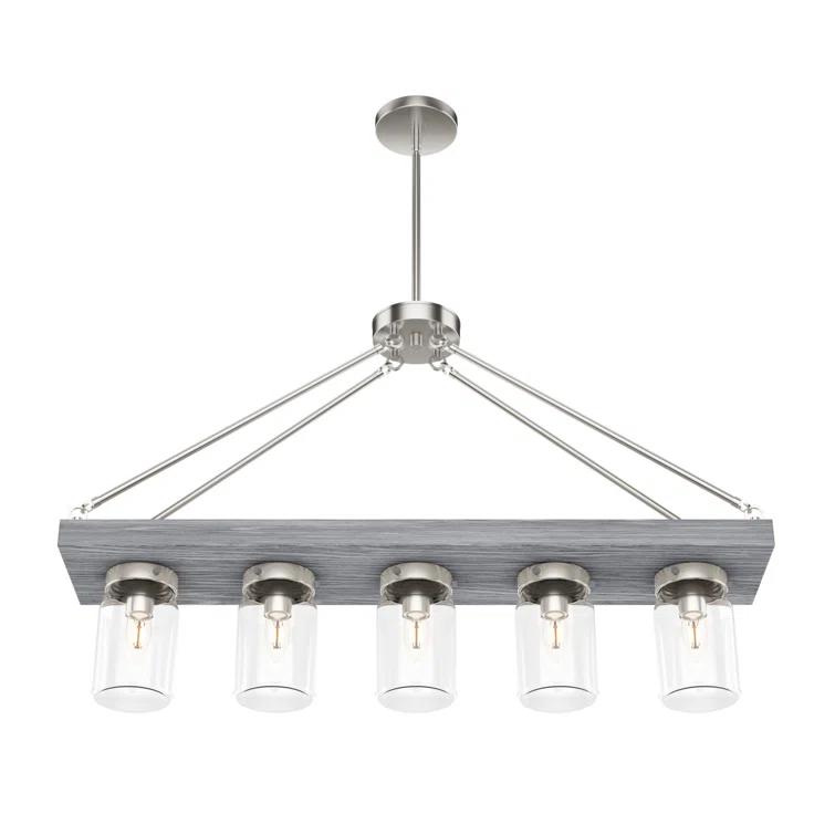 Devon Park 5 - Light Kitchen Island Linear Pendant