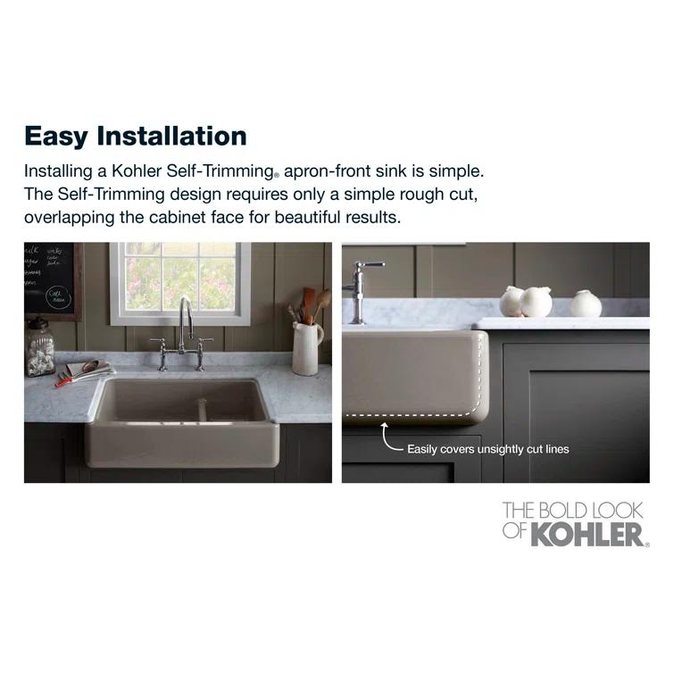 Whitehaven® 30" L x 22" W Farmhouse Kitchen Sink