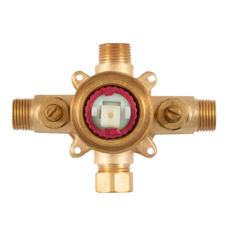 Tru-Temp Pressure Balanced Mixing Valve with Round Trim