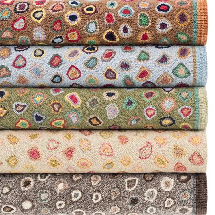 Cat'S Paw Pastel Hand Micro Hooked Wool Rug
