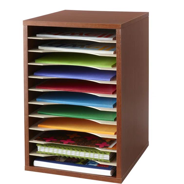 Literature Desktop Organizer With 11 Compartments