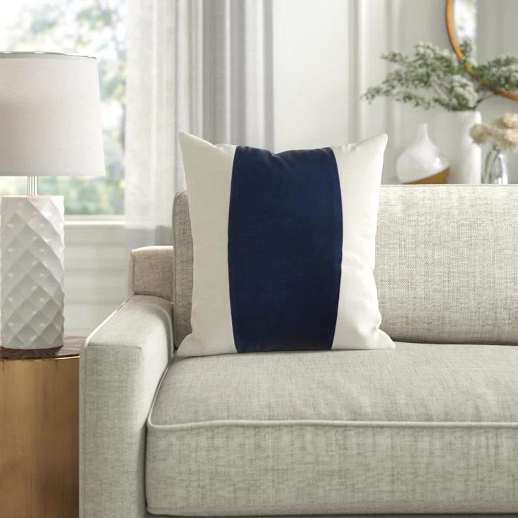 Kat Striped Cotton Throw Pillow
