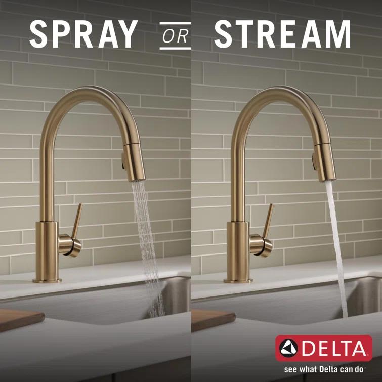 Trinsic Pull Down Sprayer Kitchen Sink Faucet, Single Handle Kitchen Faucet