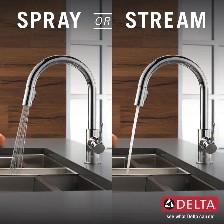 Trinsic Pull Down Sprayer Kitchen Sink Faucet, Single Handle Kitchen Faucet