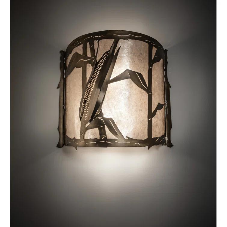 Corn Copper Flush Mounted Sconce