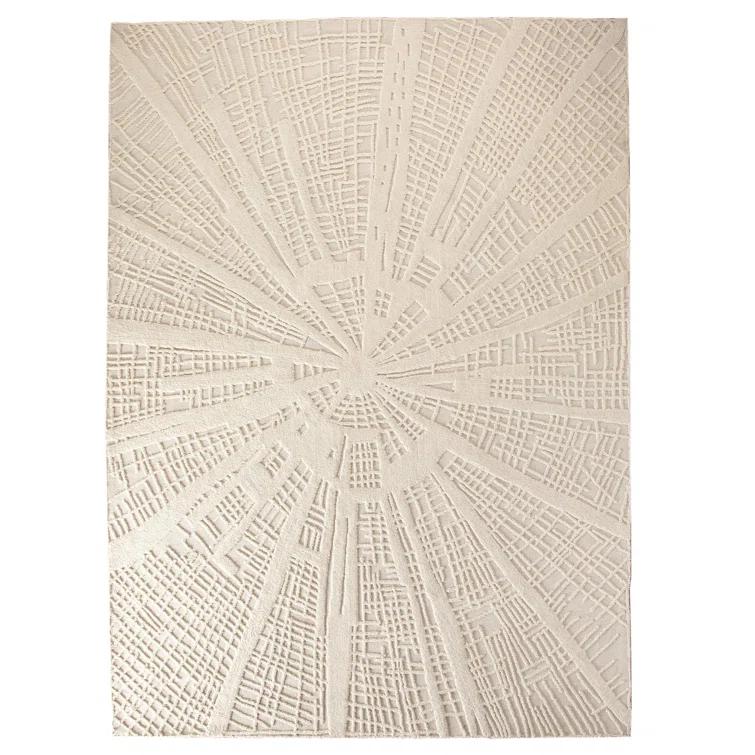 Global Views Vortex Rug-Ivory/Ivory