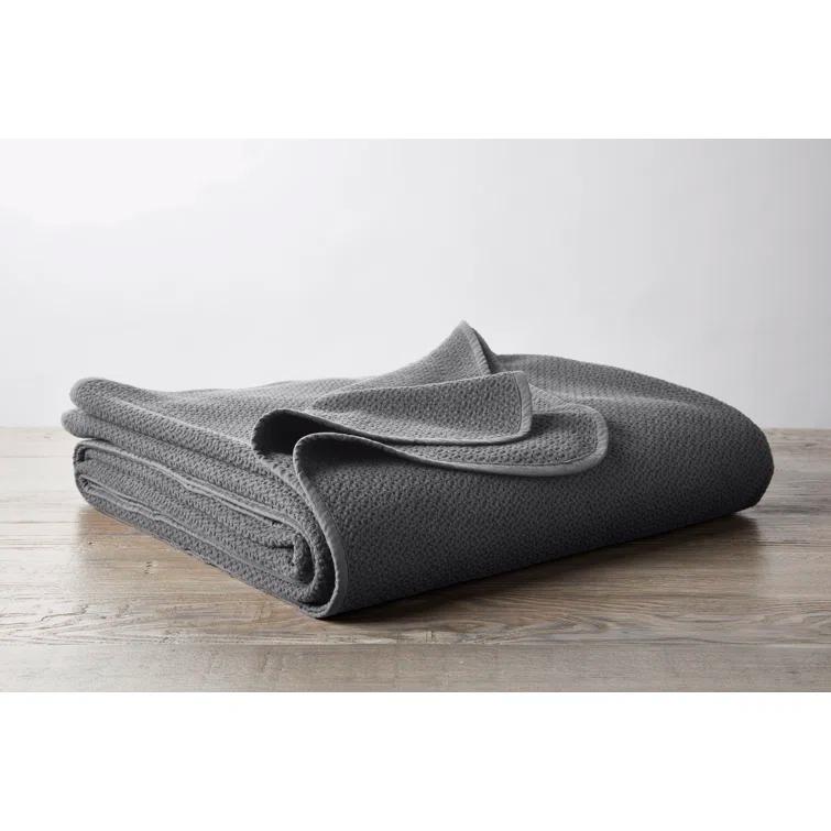 Coyuchi Honeycomb Hand Woven Throw Blanket
