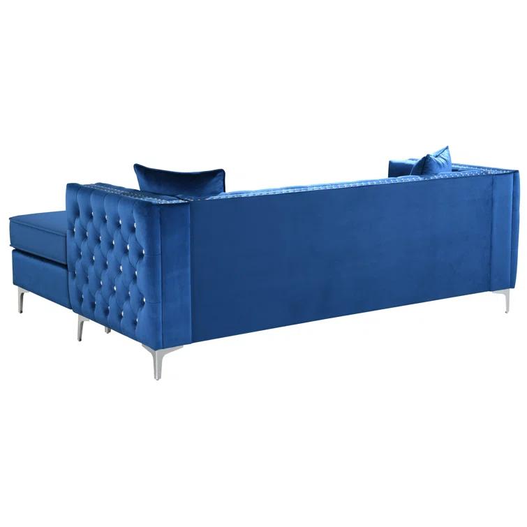 Tina 2 - Piece Velvet Sectional