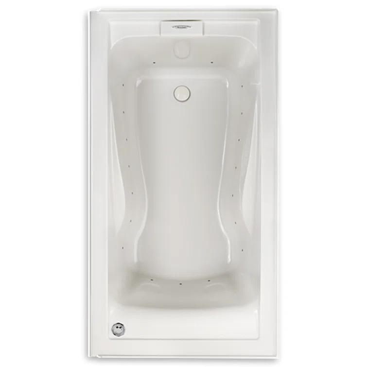 American Standard 2425VC-LHO.020 Evolution 60'' x 32'' Drop-In Soaking Fiberglass Bathtub