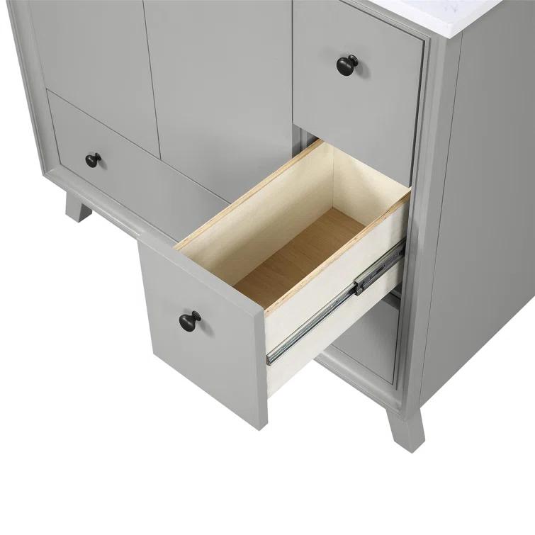 Bleeker 36'' Single Bathroom Vanity with Granite Top