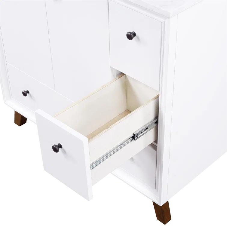 Bleeker 36'' Single Bathroom Vanity with Granite Top