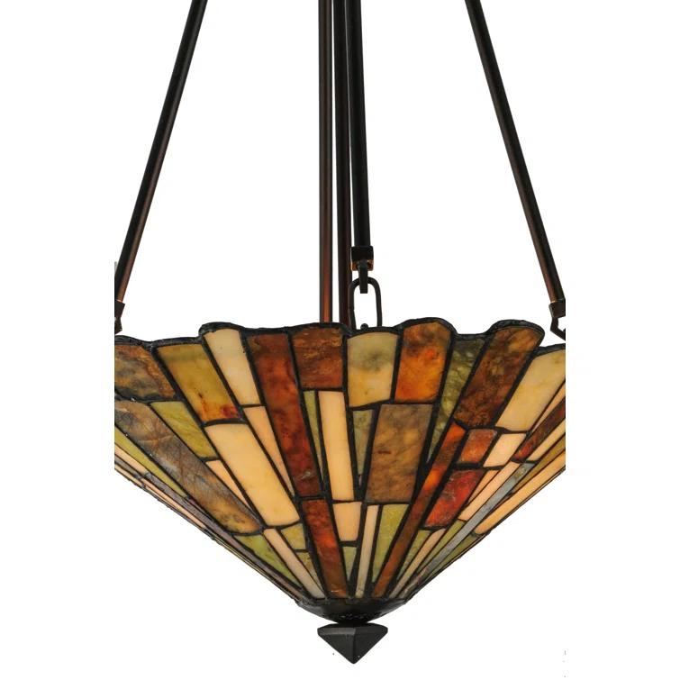 Meyda Tiffany Jadestone Delta Semi-Flush Mount, MT-82749