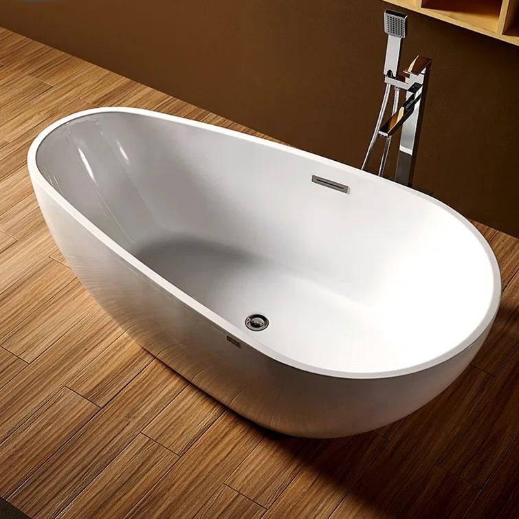 Freestanding Soaking Acrylic Bathtub