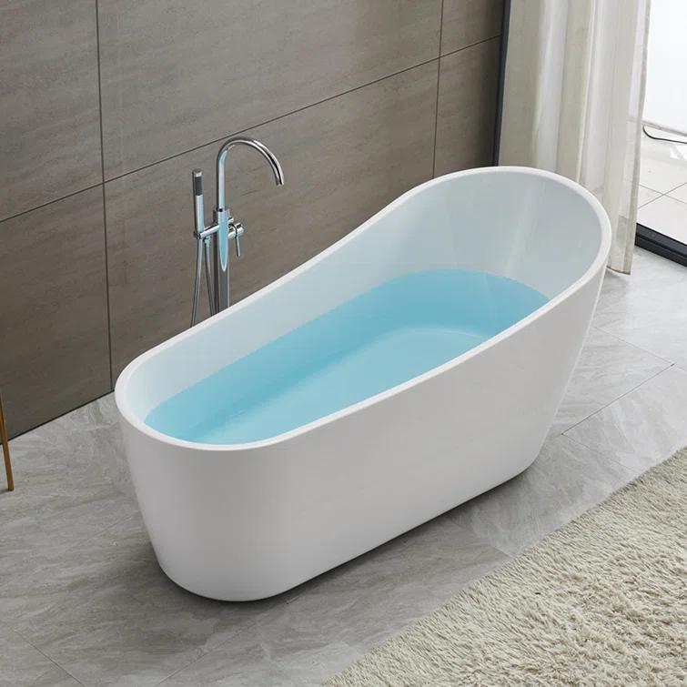 Cora 67" x 32" Freestanding Acrylic Bathtub