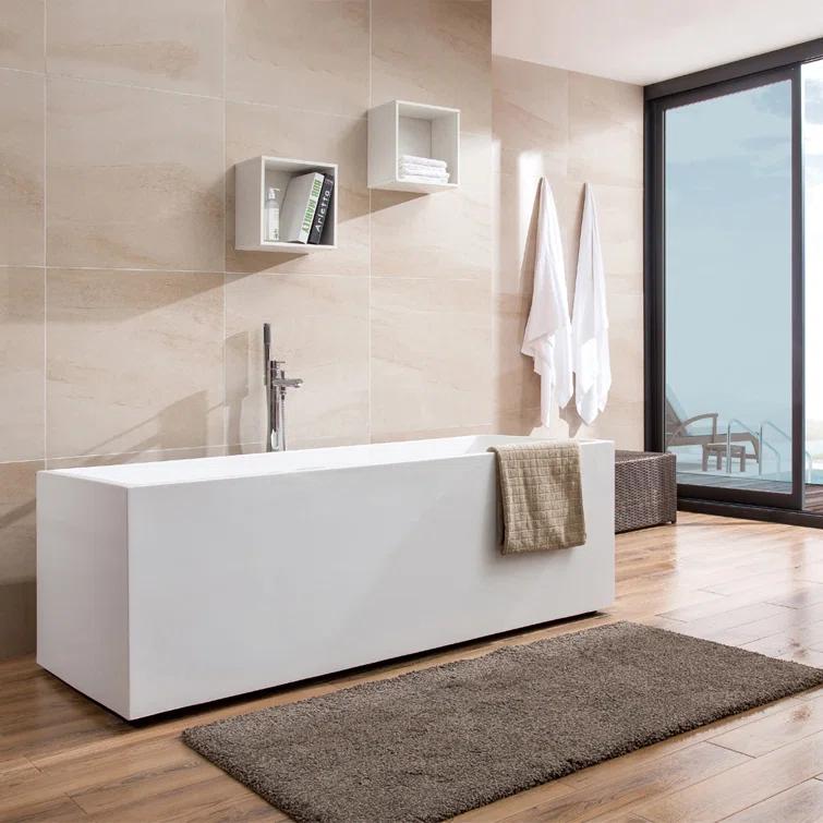 Chloe 59" x 30" Freestanding Soaking Bathtub