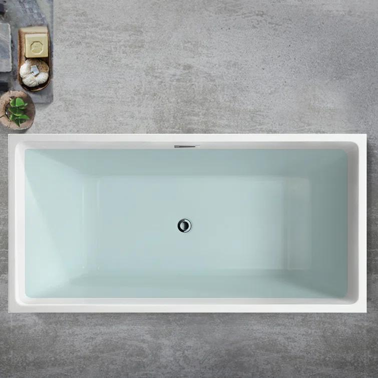 Chloe 59" x 30" Freestanding Soaking Bathtub