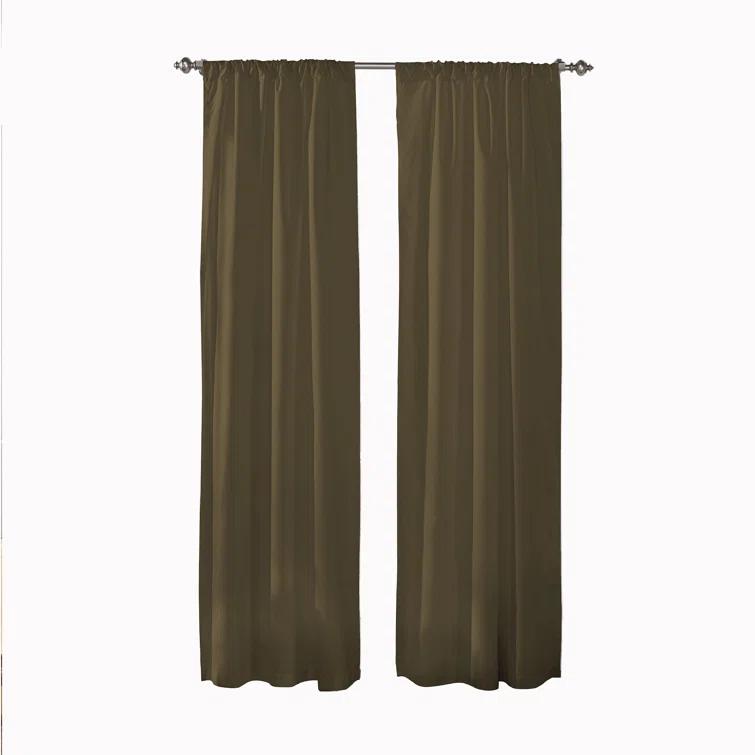 Cadenza Microfiber Rod Pocket Panel Pair (2 Panels) (Set of 2)