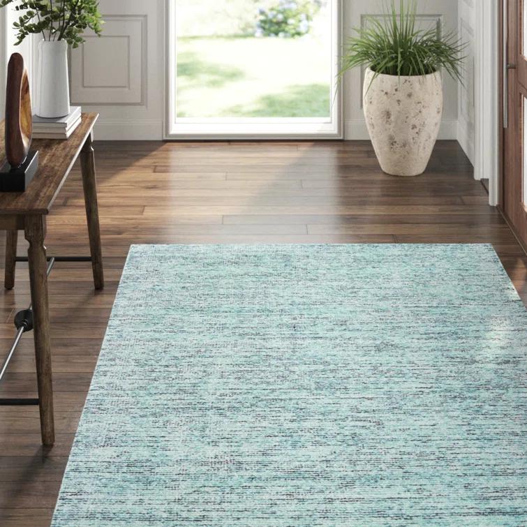 Lucent Handmade Tufted Blue/Teal Area Rug
