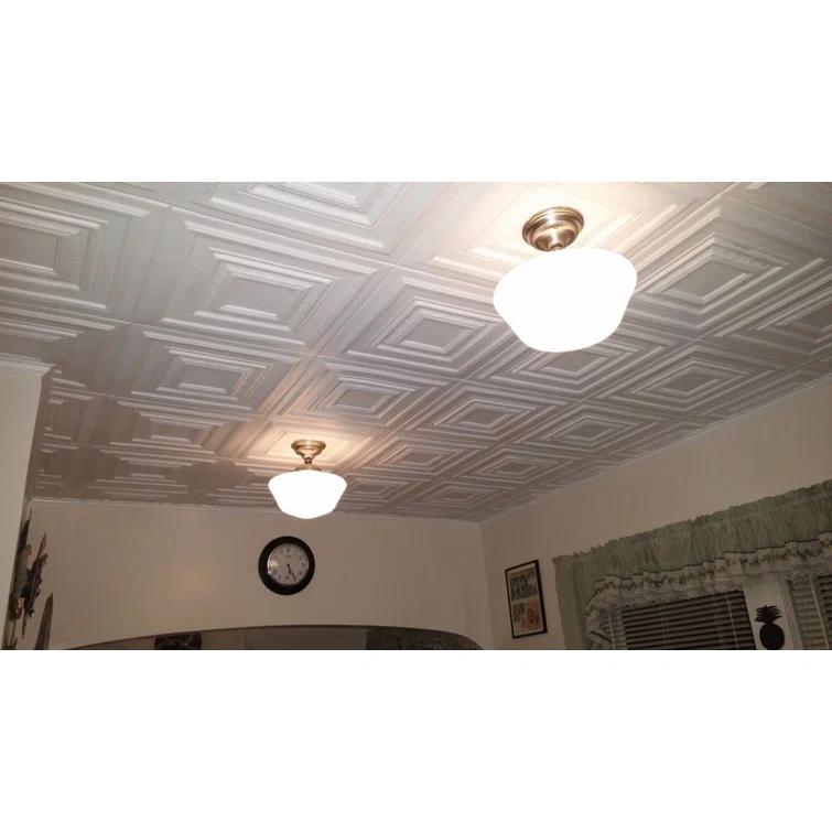 Chestnut Grove 1.6 ft. x 1.6 ft. Polystyrene Glue-up Ceiling Tile