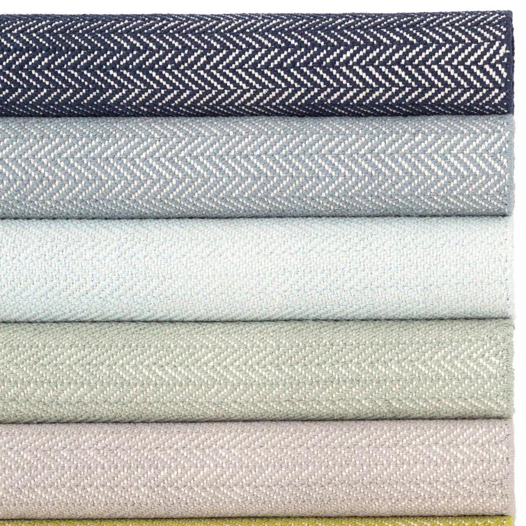 Herringbone Indigo Handwoven Cotton Rug