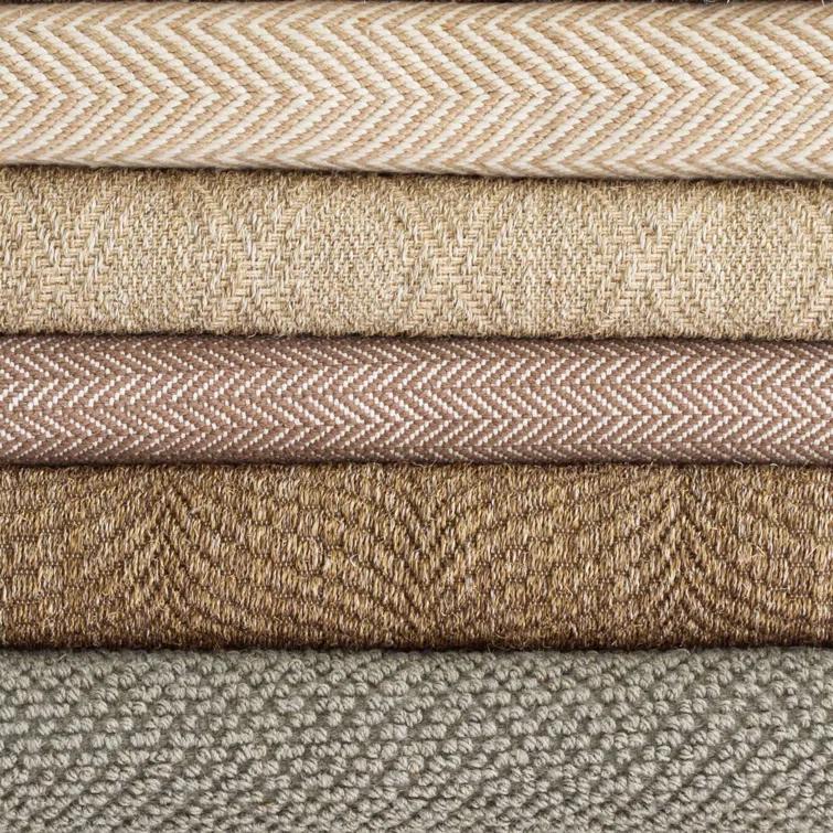 Herringbone Stone Handwoven Cotton Rug