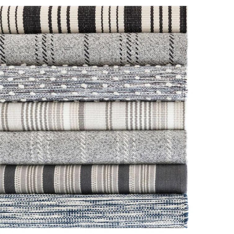 Hobnail Blue Handwoven Performance Rug